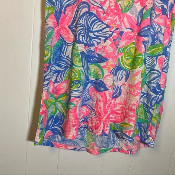 NWT Lilly Pulitzer Etta Top T-shirt Havana Cocktail 001504 Pink Green Blue New - Picture 8 of 9